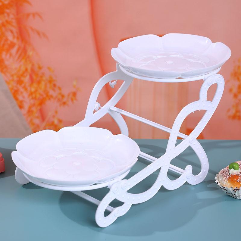 Europäischer Stil Kunststoff Mehrschichtige Obstschale