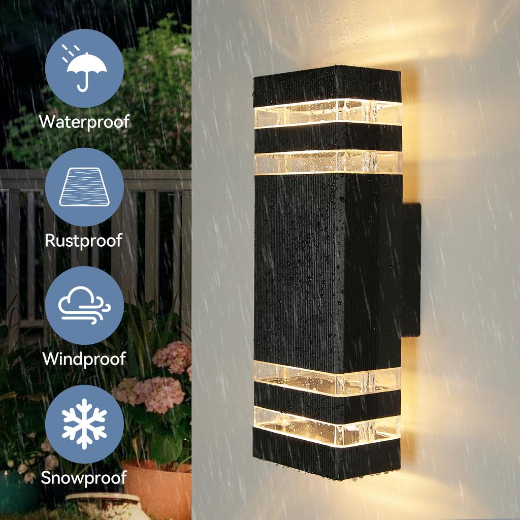 IP66 Waterproof Outdoor Wall Light Wall Lamp Exterior Wall Light Home Decoration Light E27 Replaceable Light Bulb Garden lights