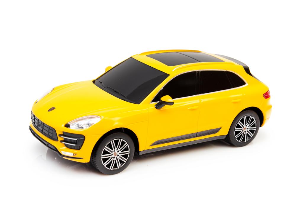 Auto Zdalnie Sterowane Porsche Macan Turbo Samochód Na Pilota Żółty 1:24