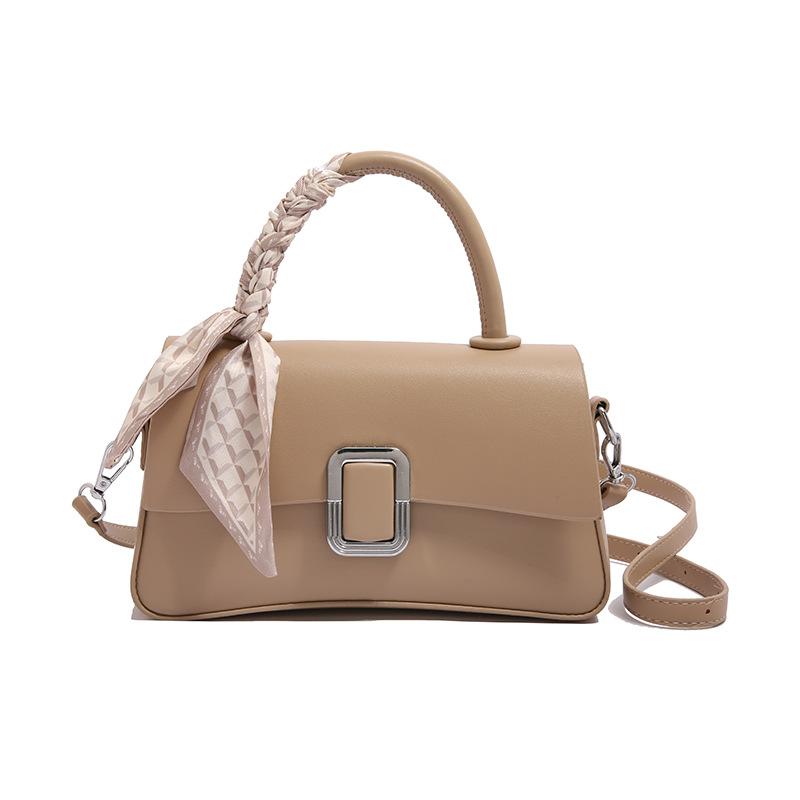 New Retro Portable Small Square Bag Women's Bag Trendy Versatile Shoulder Texture Fashionable Commuter Messenger Handbag