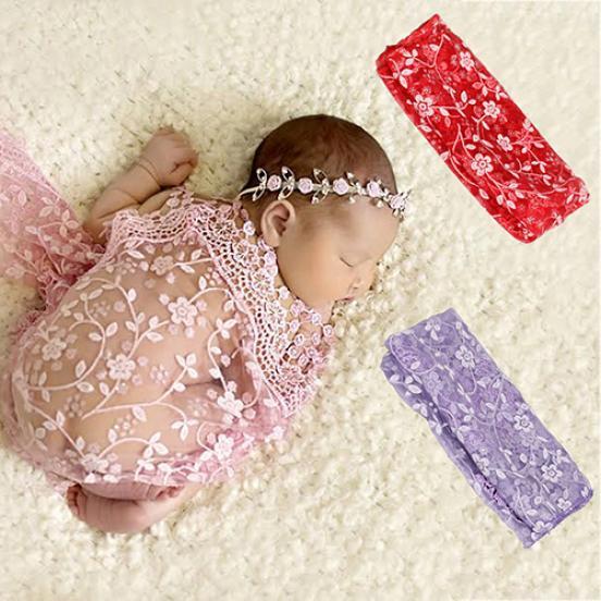 Ny Mjuk Spets Blommig Härlig Nyfödd Baby Foto Fotografi Rekvisita Tofs Tyg Bakgrund Bra Pris