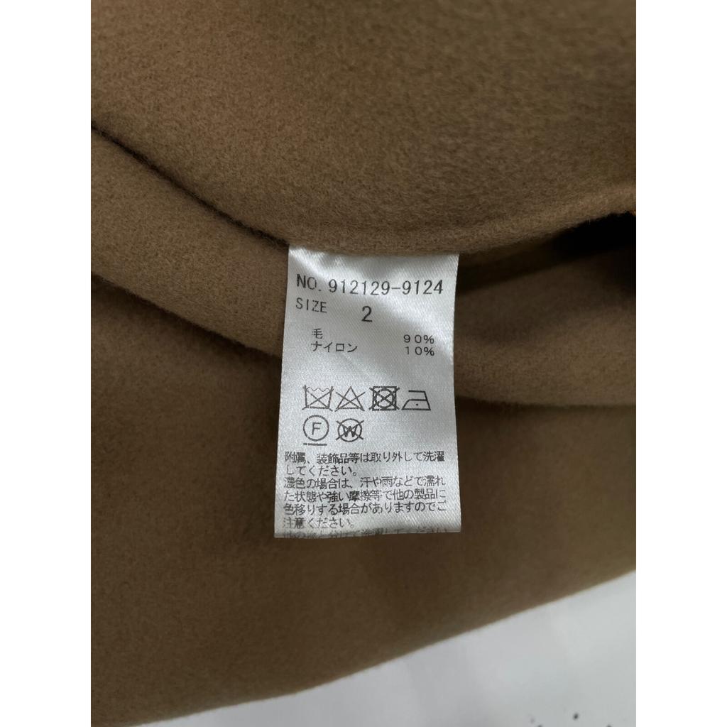 N.O.R.C Brown Wool River Big Collar Coat Coat 2 BrownUsed