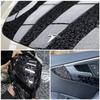 Gloss Black Flower Carbon Fiber Car Wrap Sticker for Interior & Exterior