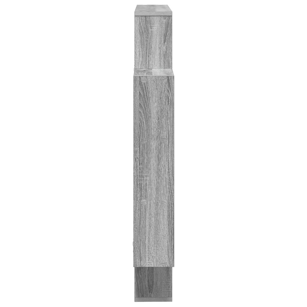 Wall Shelf Sonoma Grey 100 x 13 x 100 cm Engineered Wood
