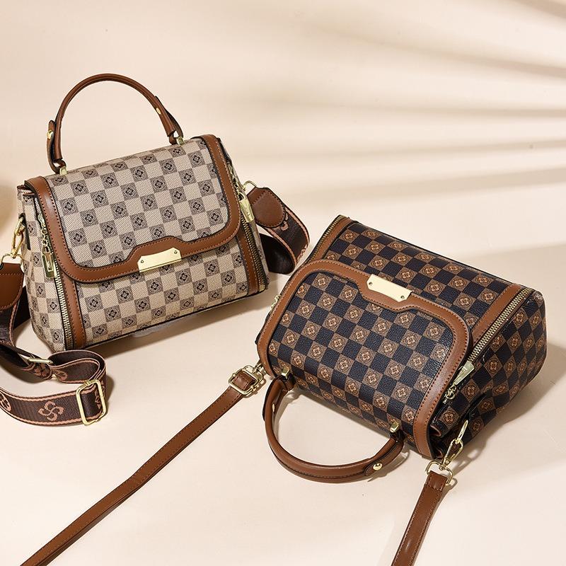 Women's handbag popular shoulder messenger bag trendy fashion bag atmospheric mother bag large capacity simple brand