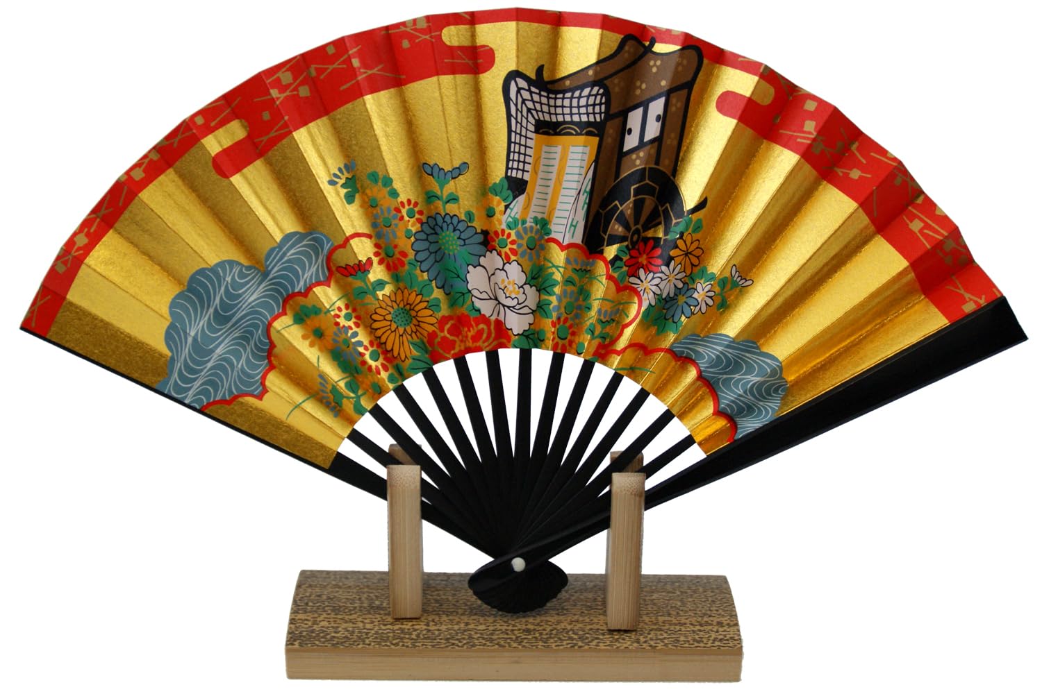 

Осака Чосейдо Декоративный 5 Солнц Сделано в Киото Зарубежный Оригинальный Набор со Стойкой для Бумажного Веера, (15см), Япония, Веер, Сувенир, Саше, Коробка, (Империал