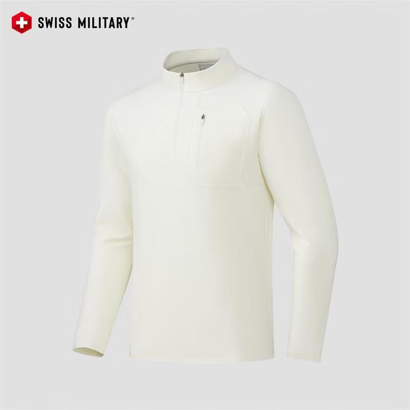 SWISS MILITARY Men s Half-Zip Long Sleeve T-Shirt 3XL