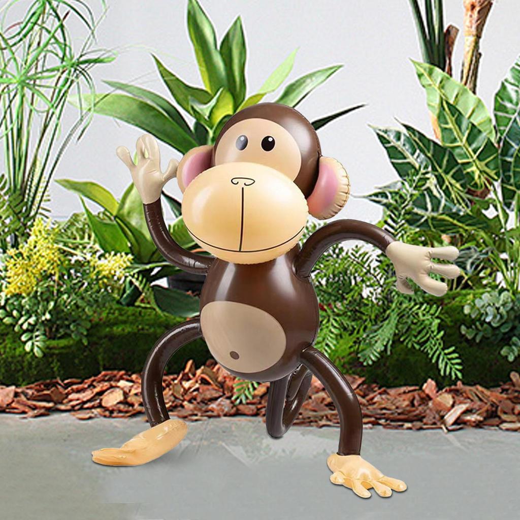 PVC Inflatable Monkey Balloon Inflatable Animal Monkey Toy Kids Happy Birthday Party Decors Kids Favor Monkey Ballon Photo Props