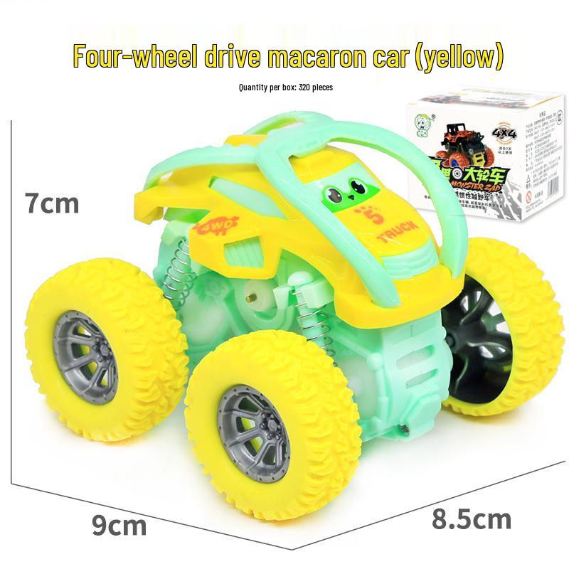 Macaron Inertial Tumbling Off-Road Toy Car for Kids