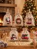 Fabric bags for storage, for Christmas gifts, linen gift bags 15 * 10 cm, 12 pcs.