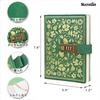 Mazeran Notebook with PU Leather Dial Lock Notebook Travel Retro B6 Lock Lined Elegant Notebook Secret Lock Organization Stationery School Supplies