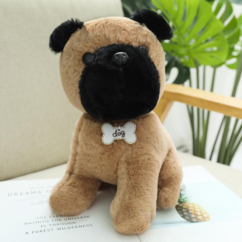 Dog simulation teddy dog bulldog plush toy parent-child child baby toy puppy doll birthday gift