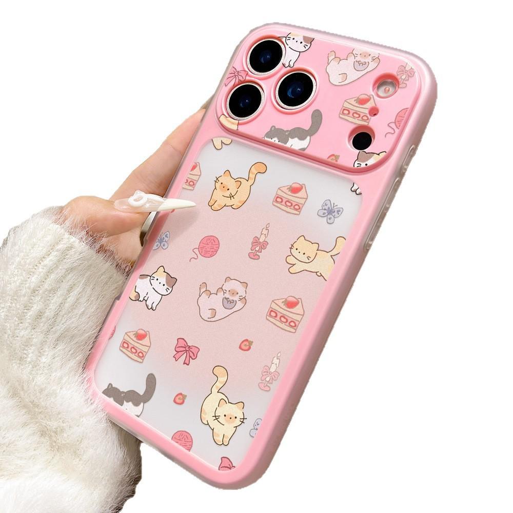 Cartoon cute little animals are suitable for iPhone17promax two-in-one mobile phone case, Apple 16 niche 15 generation