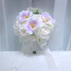Elegant Bridal Bouquet: Preserved Tulips & Roses Wedding Photo Props - Handheld Simulation for Engagement.