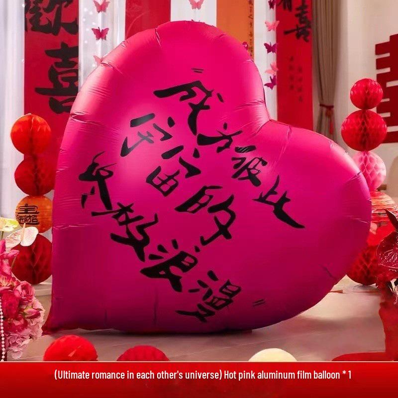 Heart-shaped Balloons for Wedding, Engagement, Proposal, and Photo Booth Decor