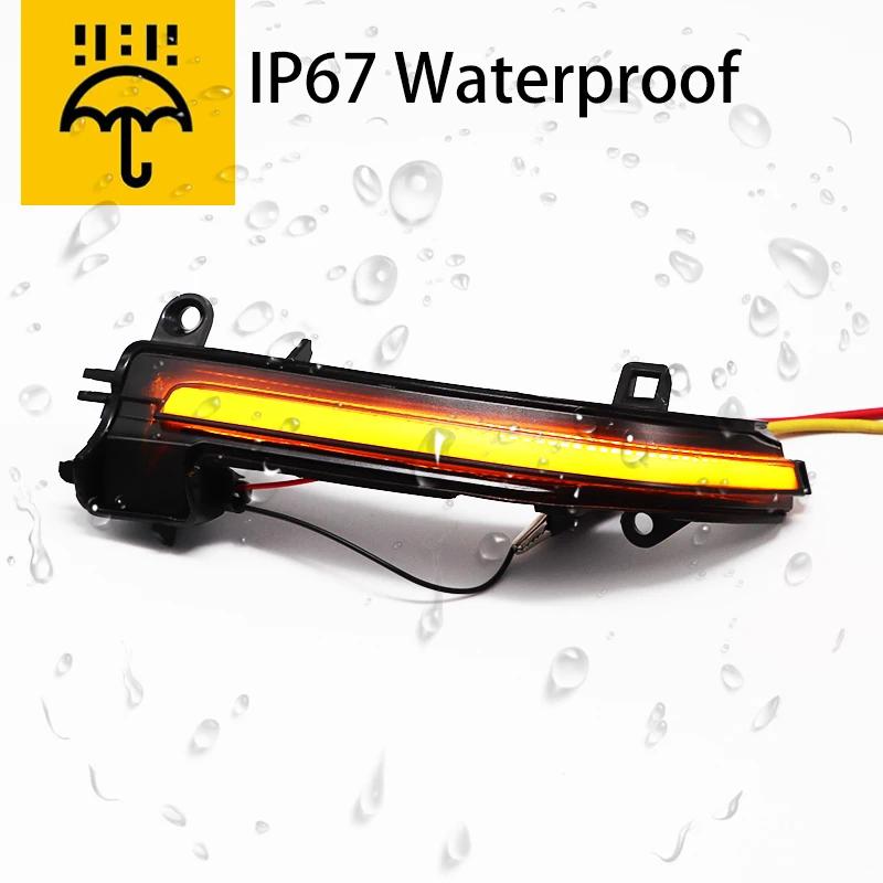 Für BMW 1 2 3 4 X1 M Serie F20 F30 F34 F36 E84 F87 i3 Dynamisch Schwarz LED Blinkerlicht Sequentielles Rückspiegellicht