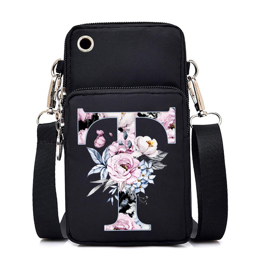 Printed casual portable messenger bag new shoulder bag multi-function fashion mobile phone bag