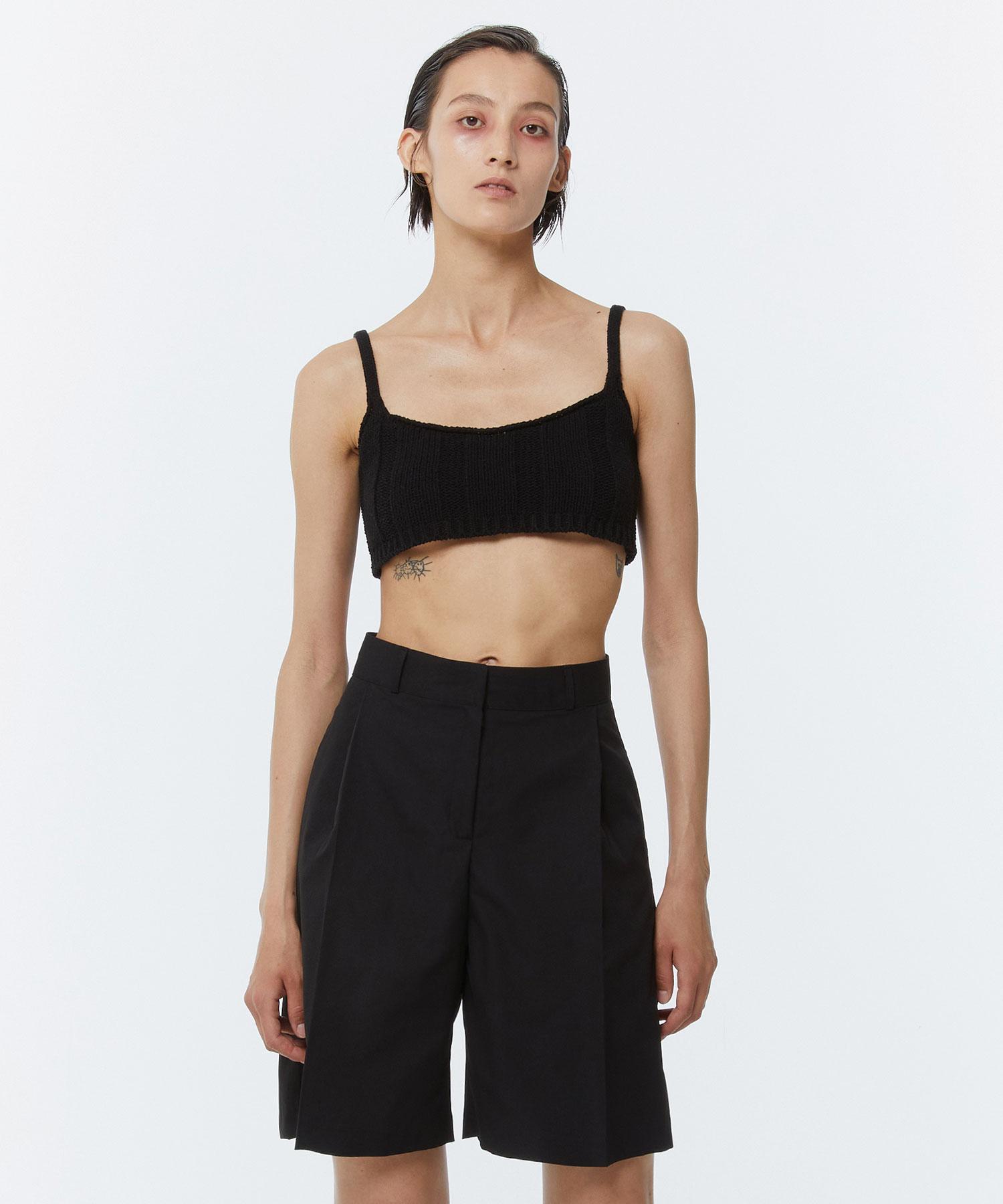 Kimdo Wool Knit Tank Top Black Black