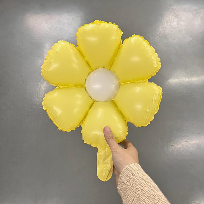 5Pcs/Set Candy Color Daisy Balloon Sun Flower Foil Balloons Photo Props Wedding Birthday Party Decorations