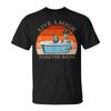 Live Laugh Toaster Bath Skeleton Dark Humor Meme Halloween T-Shirt