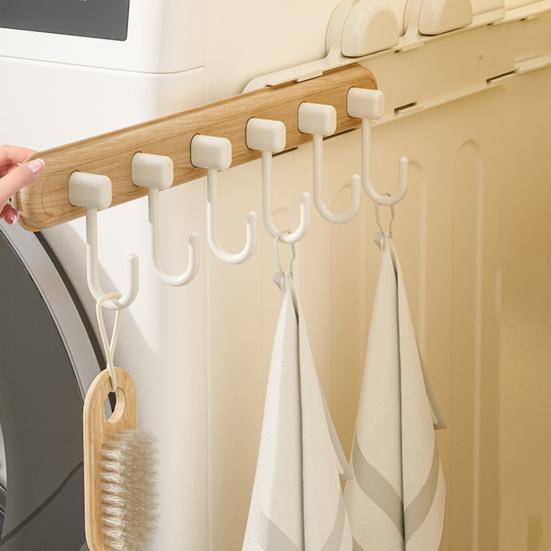 Suction Cup Hook Retractable Design Hanger Strong Load-bearing Simple Installation Bathroom Kitchen Tool Hook Towels Keys Holder