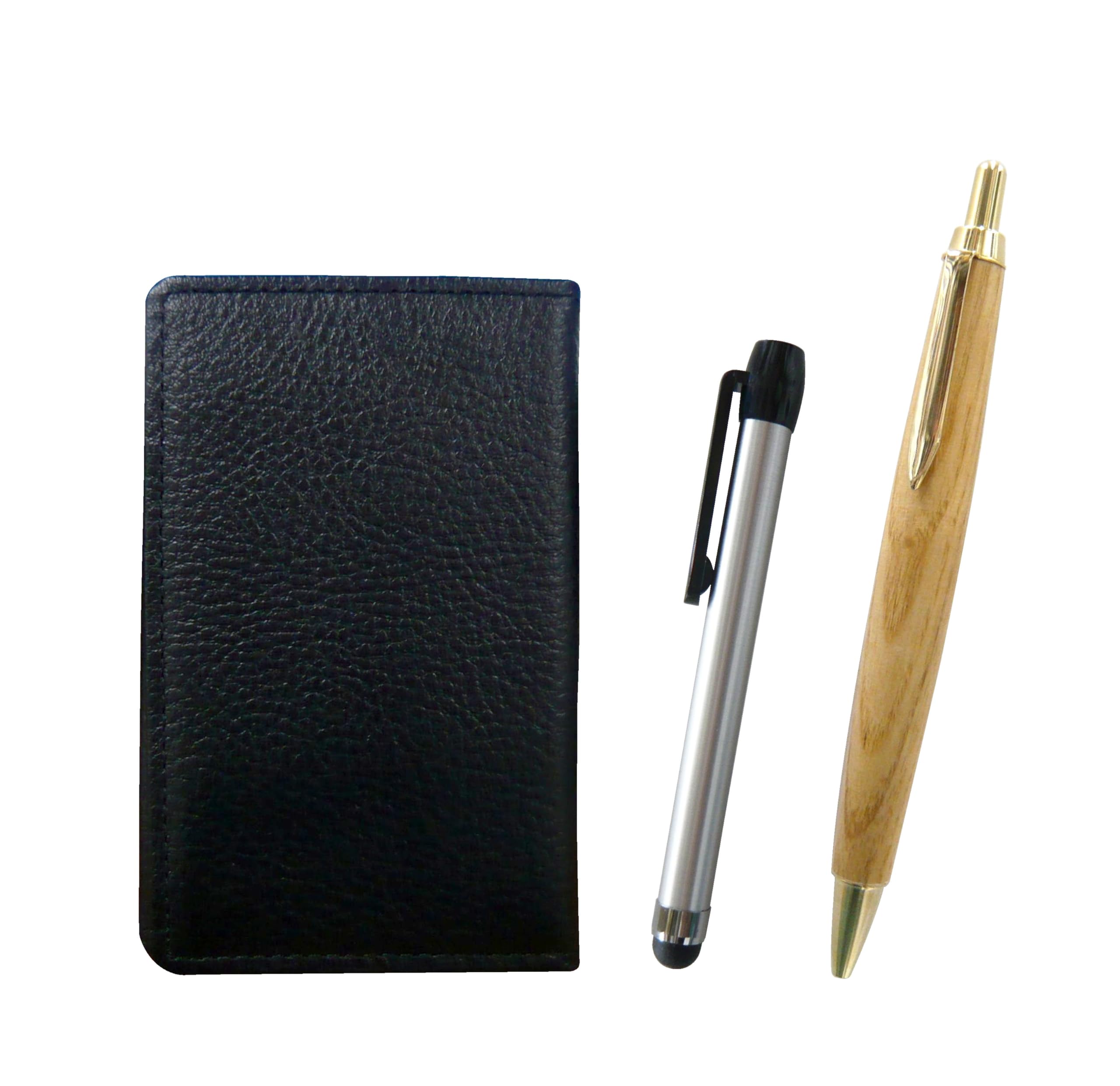 

Черная зернистая коровья кожа визитница серебряная ручка и корпус из клена ретро шариковая ручка набор держатель, металлическое касание MEIB-ALST-HS47S