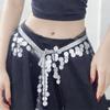 Creative Belly Dance Hip Scarf Glitter Sequins Sequin Waist Chain Belly Dance Belt  Latin Dancewear
