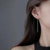 Drop Ear Line Long Gold Silver Color Hanging Earrings for Women Tassel Earring Ear Accessories Jewelry Gifts