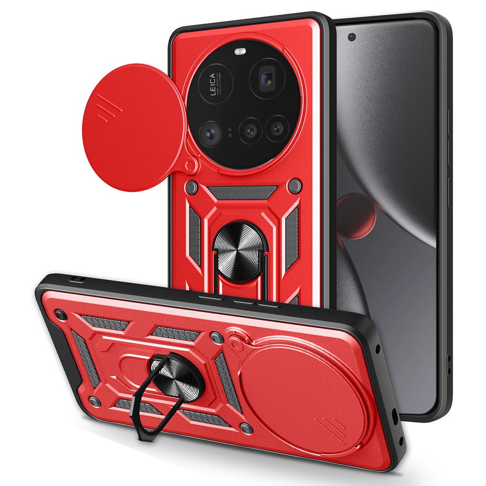 For Xiaomi 15 Ultra Case with Slide Camera Lid PC+TPU Kickstand Phone Cover
