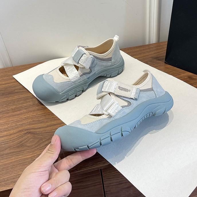 Ugly Cute Velcro Dad Shoes Children 2025 Summer Casual Grape Mom Graffiti Dirty Sports Leisure Sports Sandals Women