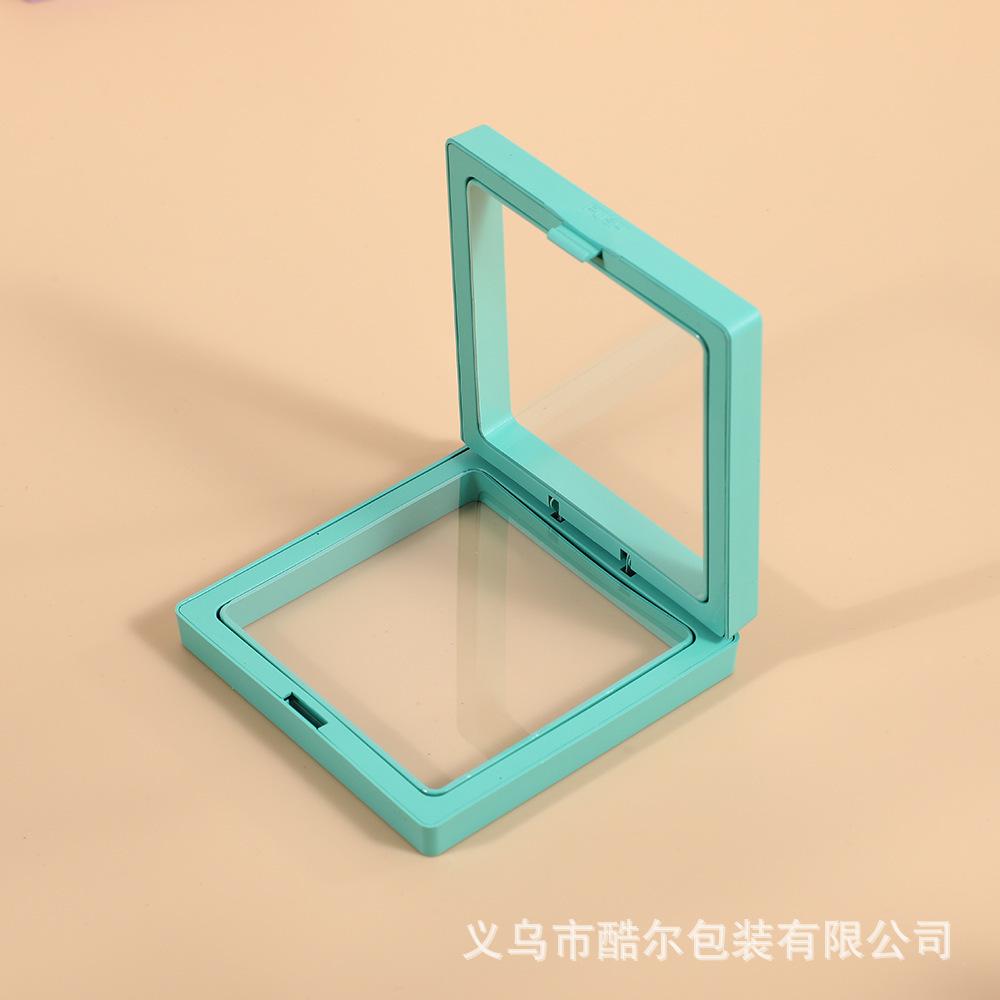 Christmas Ornament Packaging Box Creative Jewelry Suspension Box Badge Brooch Box Cartoon Christmas PE Storage Box