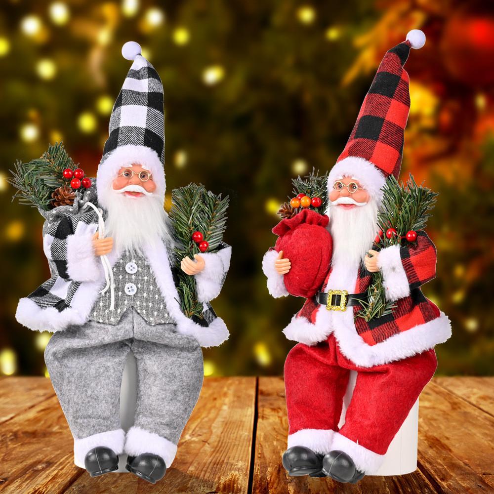 Charming Resin Santa Claus Figurine For Joyful Christmas Celebration And Festivities