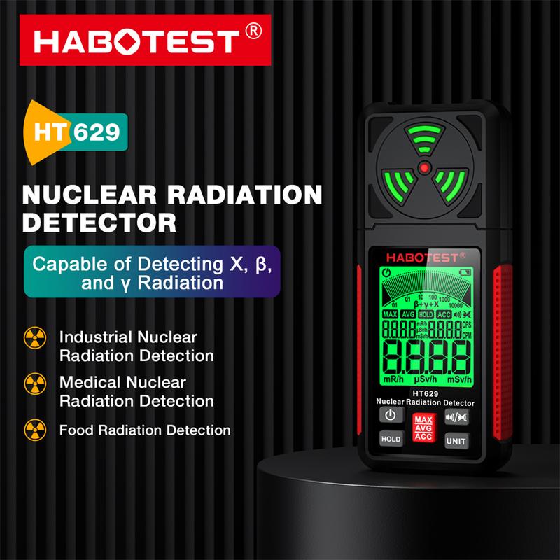 HABOTEST EMF Meter Radiation Detector Sound Level Decibel Meter Gas Detector Temperature Humidity Light Lux Meter Anemometer