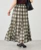 Rope Picnic Sheer Check Skirt for Women GDC16190 Chromine MT (01)