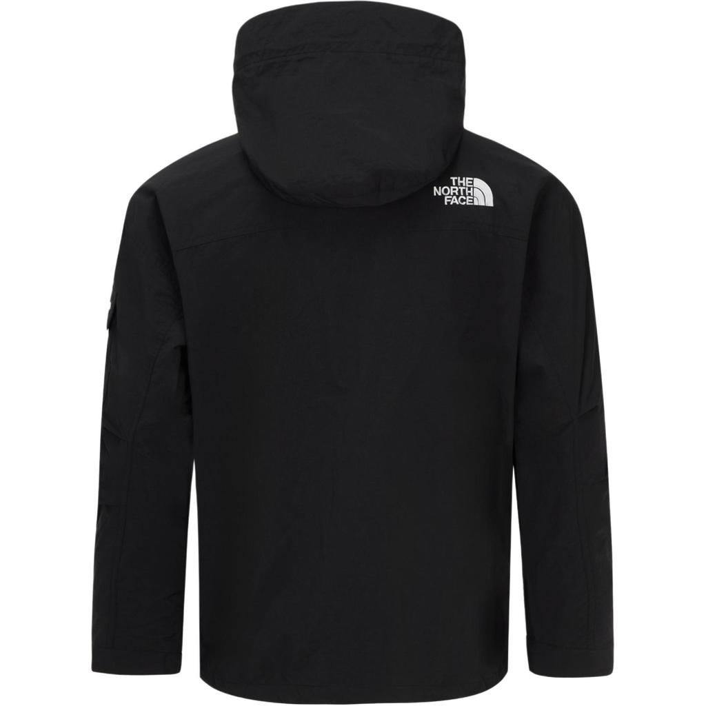 The North Face Logo Zip-Up Long Sleeve Hooded Loose Jacket Unisex jackets Black NJ3BR00A
