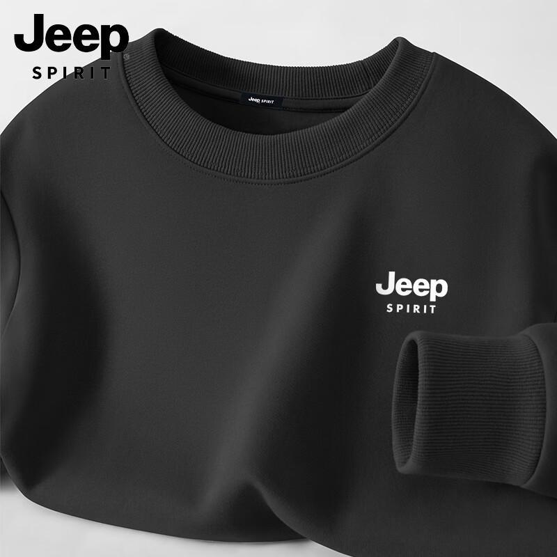JEEP SPIRIT Men's Round Neck Long Sleeve Sweatshirt