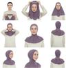 Ready To Go Wear Instant Hijab For Ladies Girls Women With Tie Back Buttons Premium Quality Jersey Scarf