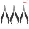 1 Pcs Black Handle Plier With Flat Grooves 3Mm And 5Mm Grooves Pre-Bonded Hair Extension Clamp