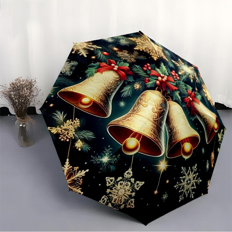 1pc Bells Automatic Open/Close Umbrella, Lightweight for Women/Men, Perfect Gift - for Everyday or Holiday Eventsyy251127058