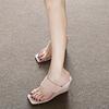 Soft Slipper Women Summer Wear 2025 New Exquisite Senior Sense Set Toe Wedge Beautiful Sandals Sandalias De Mujer