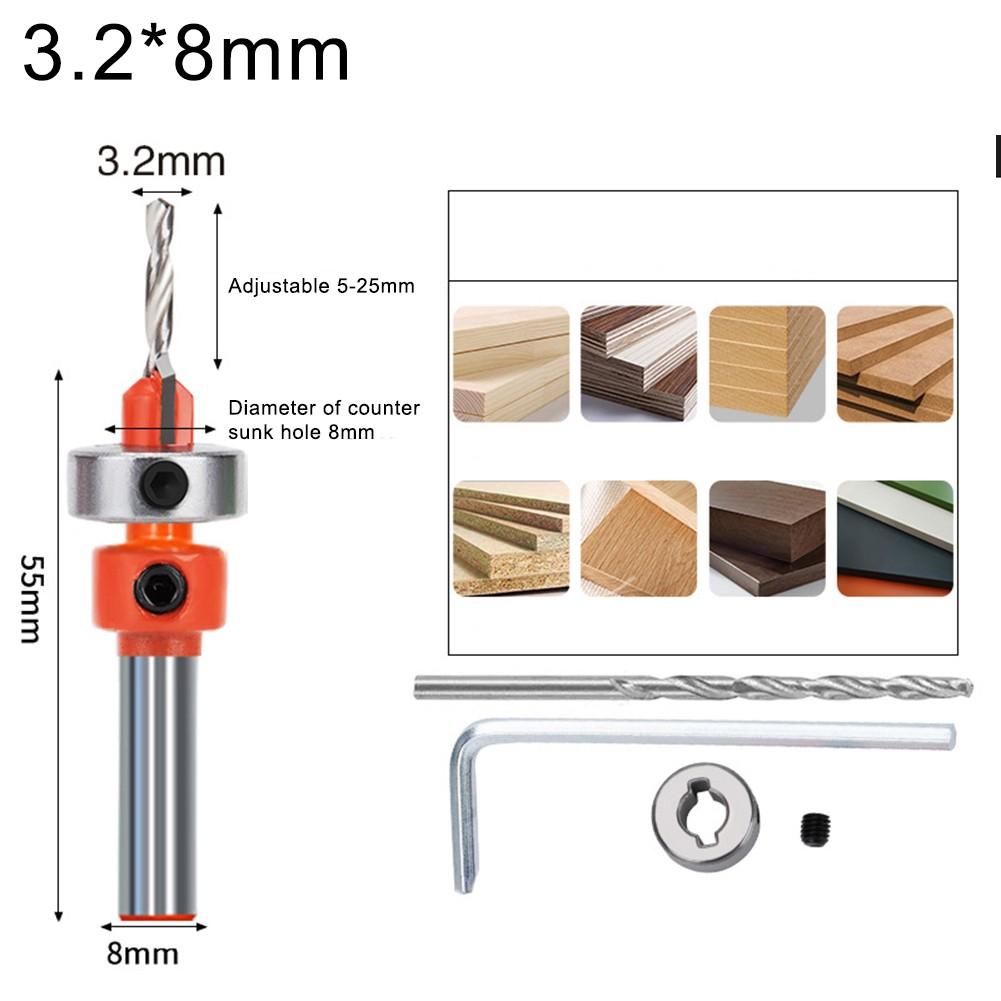 Woodworking Essential Adjustable Countersink Drill Bit for Professional Results