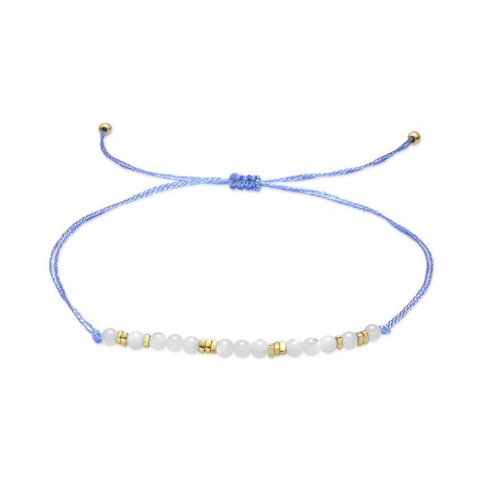 Bracelet - LUXENTER - Gonli - nacre blanche - finition or jaune 18k - alliage d'acier