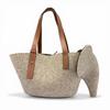 Excellent LOEWE Handbag gray felt Women Used