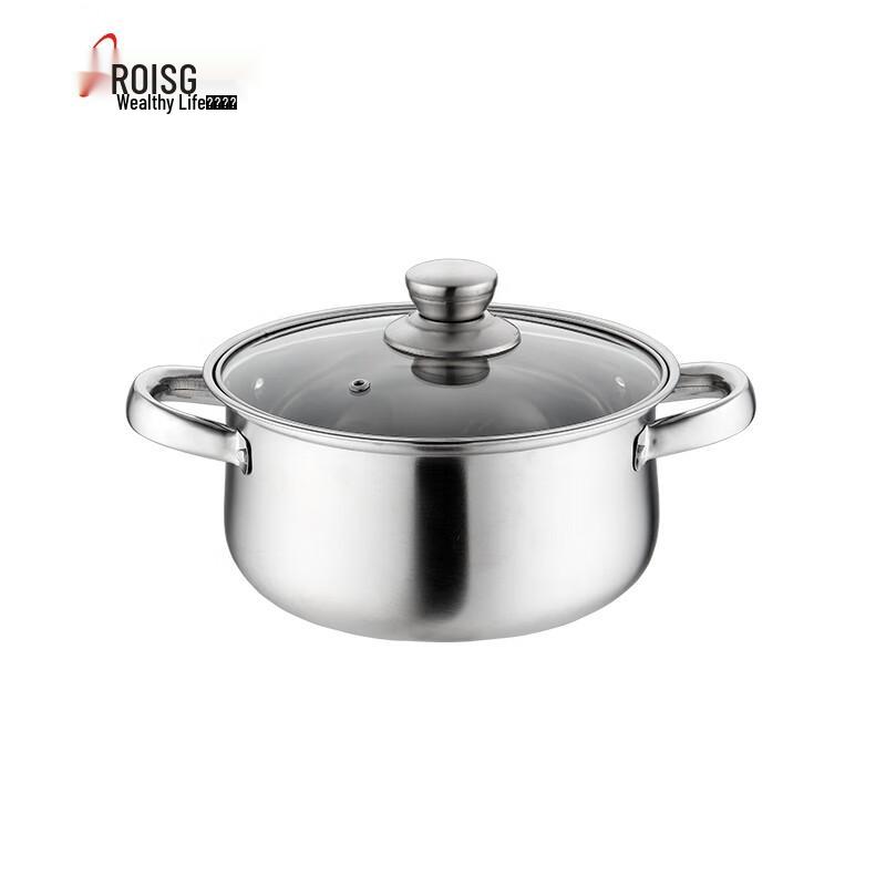 RONSG 22CM Thickened Stainless Steel Soup Pot