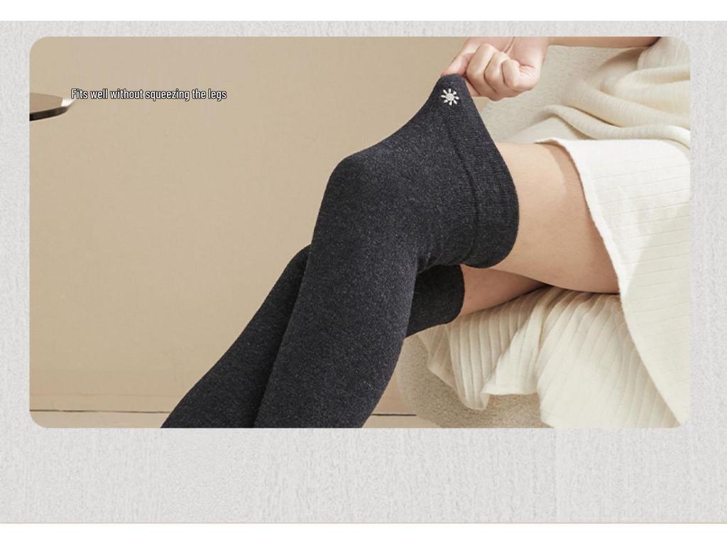 Silné vlněné chrániče kolen: Teplé, protiskluzové, dlouhého střihu pro zimní sporty a ochranu před chladem