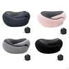 Airplane Travel Pillow Headrest Ergonomic Breathable Foldable U Shaped Soft Neck Support