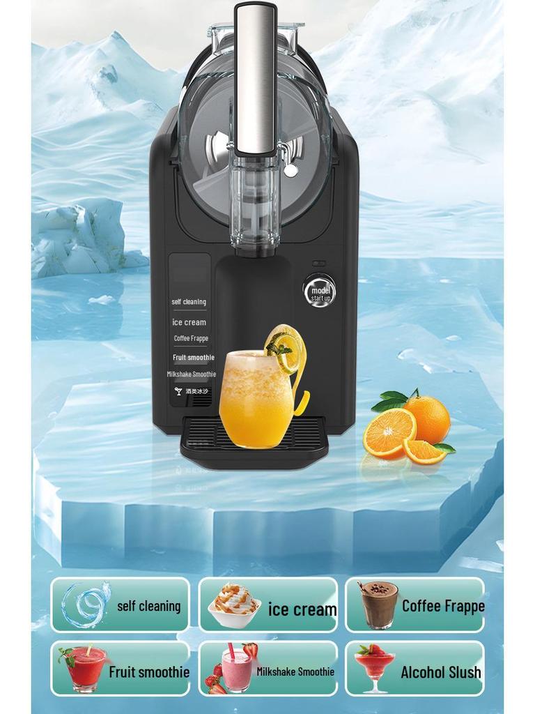 Compacte Automatische IJs- en Milkshake Maker, Multifunctionele Drank- en Smoothie Machine