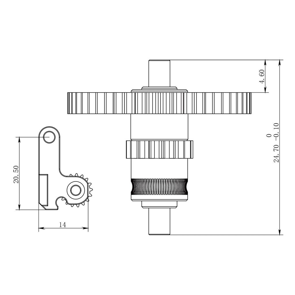 Dual Driver Gear For Flashforge AD5M AD5M PRO Extrusion Wheel 3D Printer Part Hard Steel DLC Nano Coating Gear For AD5M Extruder