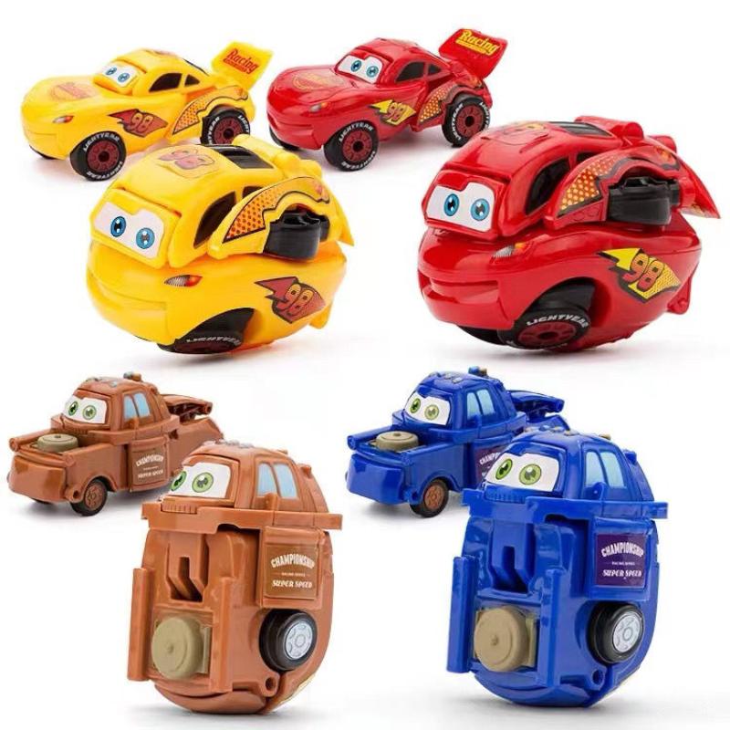 Disney Toy Story Cars Action Figure Transforming Car Lightning Mcqueen Children Racing Car Deformed Eggbirthday Christmas Gift