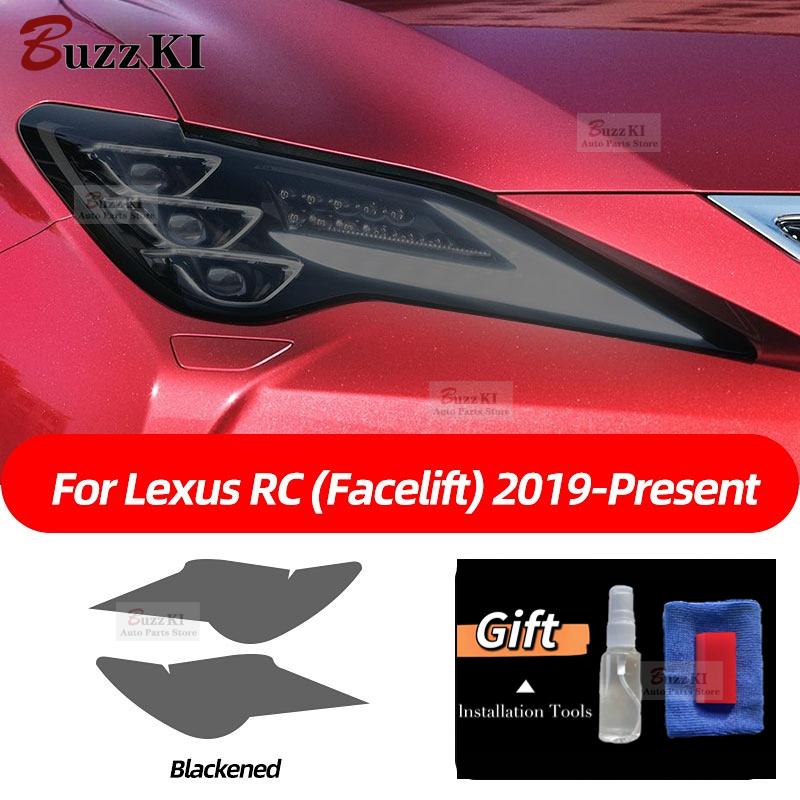 For Lexus ES 300h NX CT GS IS LC LS RX LX570 RC UX GX F Sport Smoked Black TPU Sticker Car Headlight Protective Film